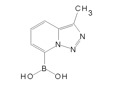 Chemical structure of 7-(3-methyl-[1,2,3]triazolo[1,5-a]pyridyl)boronic acid