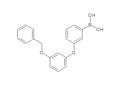 Chemical structure of [3-(3-phenylmethoxyphenoxy)phenyl]boronic acid