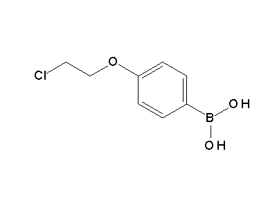 Chemical structure of 4-(2-chloro-ethoxy)-phenylboronic acid
