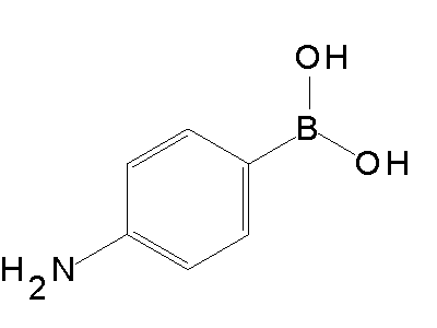 Chemical structure of 4-aminophenylboronic acid