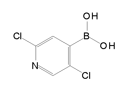 Chemical structure of 2,5-dichloro-4-pyridinylboronic acid