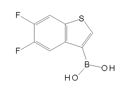 Chemical structure of 5,6-difluoro-3-benzothiopheneboronic acid