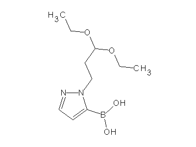 Chemical structure of [2-(3,3-diethoxypropyl)pyrazol-3-yl]boronic acid