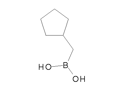 Chemical structure of cyclopentylmethylboronic acid