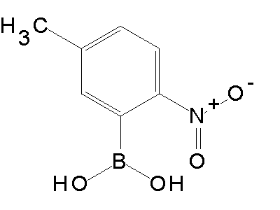 Chemical structure of 5-methyl-2-nitrophenylboronic acid