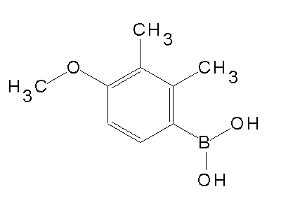 Chemical structure of 4-methoxy-2,3-dimethylphenylboronic acid