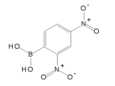 Chemical structure of 2,4-dinitrophenylboronic acid