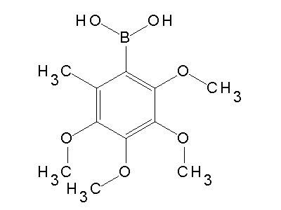 Chemical structure of 2,3,4,5-tetramethoxy-6-methylphenylboronic acid