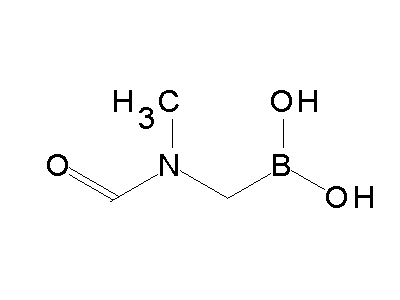 Chemical structure of (N-methylformamido)methylboronic acid
