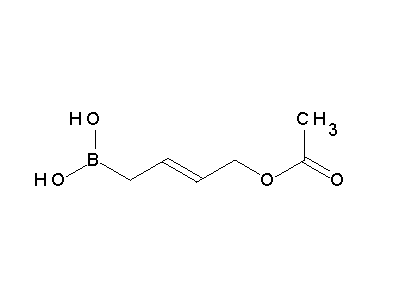 Chemical structure of [(E)-4-acetyloxybut-2-enyl]boronic acid