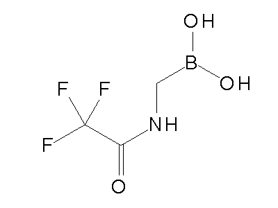 Chemical structure of (2,2,2-trifluoroacetamido)methylboronic acid