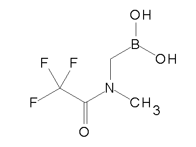 Chemical structure of [methyl-(2,2,2-trifluoroacetyl)amino]methylboronic acid