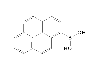 Chemical structure of 1-Pyrenylboronic acid