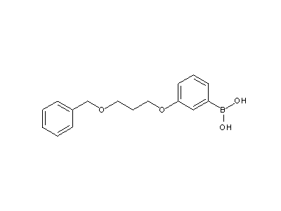 Chemical structure of 3-(3-(benzyloxy)propoxy)phenylboronic acid