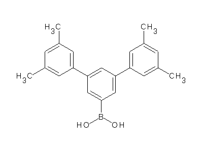 Chemical structure of 3,5-bis(3,5-dimethylphenyl)benzeneboronic acid