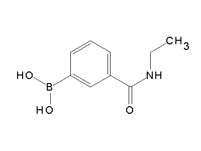 Chemical structure of 3-(ethylcarbamoyl)phenylboronic acid
