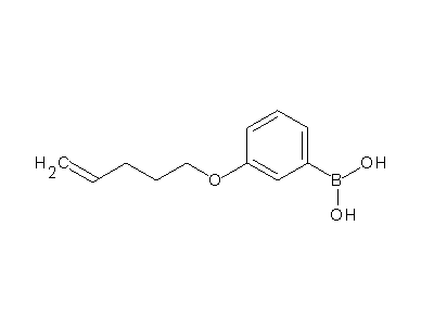 Chemical structure of 3-(pent-4-enyloxy)benzeneboronic acid