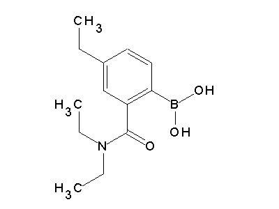 Chemical structure of [2-(diethylcarbamoyl)-4-ethylphenyl]boronic acid