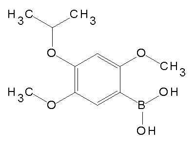 Chemical structure of 2,5-dimethoxy-4-isopropoxyphenylboronic acid