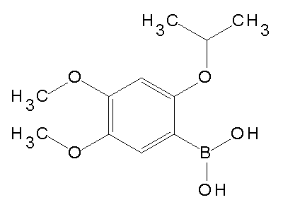 Chemical structure of 4,5-dimethoxy-2-isopropoxyphenylboronic acid