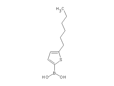 Chemical structure of 5-hexylthiophen-2-ylboronic acid