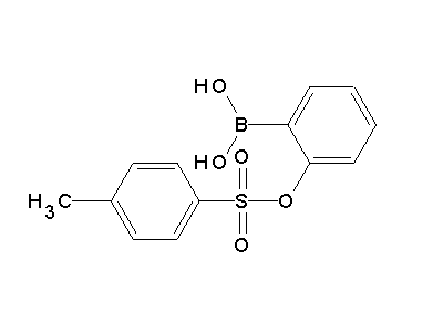 Chemical structure of (2-tosyloxyphenyl)boronic acid
