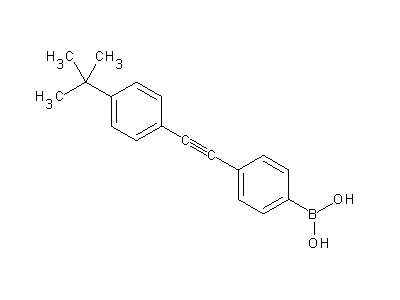 Chemical structure of [4-[2-(4-tert-butylphenyl)ethynyl]phenyl]boronic acid