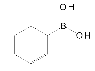 Chemical structure of cyclohex-2-en-1-ylboronic acid