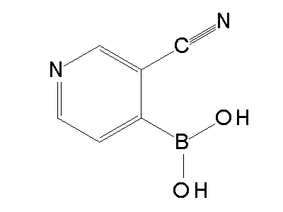 Chemical structure of 3-cyano-4-pyridylboronic acid
