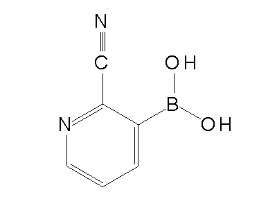 Chemical structure of 2-cyano-3-pyridylboronic acid