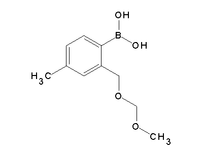 Chemical structure of [2-(methoxymethoxymethyl)-4-methylphenyl]boronic acid