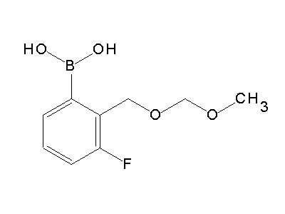 Chemical structure of [3-fluoro-2-(methoxymethoxymethyl)phenyl]boronic acid