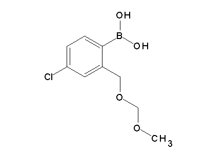 Chemical structure of [4-chloro-2-(methoxymethoxymethyl)phenyl]boronic acid