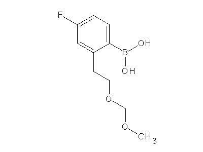 Chemical structure of [4-fluoro-2-[2-(methoxymethoxy)ethyl]phenyl]boronic acid