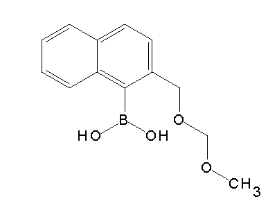 Chemical structure of [2-(methoxymethoxymethyl)naphthalen-1-yl]boronic acid