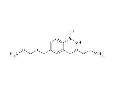 Chemical structure of [2,4-bis(methoxymethoxymethyl)phenyl]boronic acid