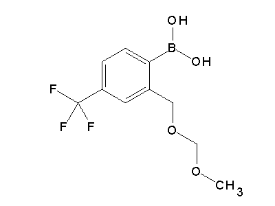 Chemical structure of [2-(methoxymethoxymethyl)-4-(trifluoromethyl)phenyl]boronic acid