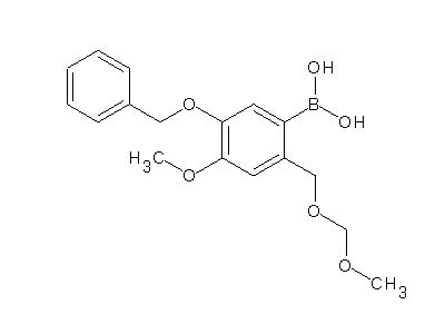 Chemical structure of 5-benzyloxy-4-methoxy-2-(methoxymethoxymethyl)phenylboronic acid
