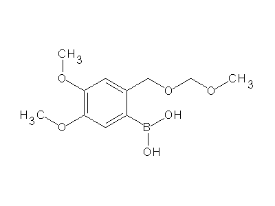 Chemical structure of 4,5-dimethoxy-2-(methoxymethoxymethyl)phenylboronic acid