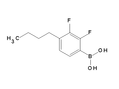 Chemical structure of 4-butyl-2,3-difluorophenylboronic acid