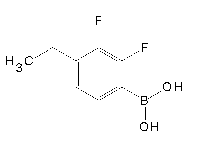 Chemical structure of 4-ethyl-2,3-difluorobenzeneboronic acid