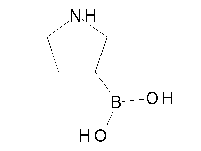 Chemical structure of pyrrolidin-3-ylboronic acid