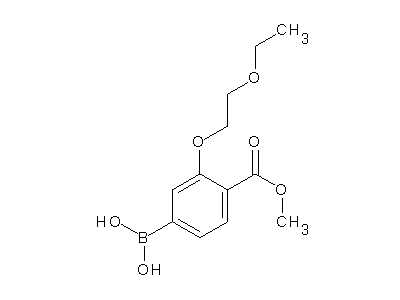Chemical structure of [3-(2-ethoxyethoxy)-4-(methoxycarbonyl)phenyl]boronic acid