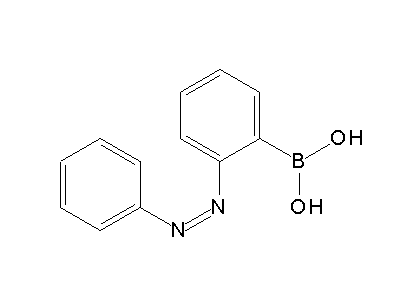 Chemical structure of (Z)-[2-(phenylazo)phenyl]boronic acid