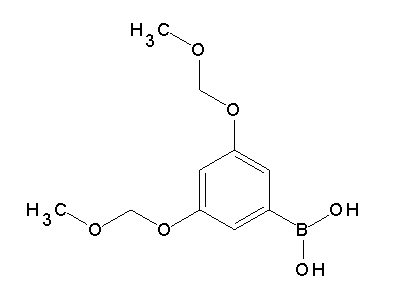 Chemical structure of 3,5-bis(methoxymethoxy)phenylboronic acid