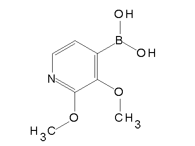 Chemical structure of 2,3-dimethoxypyridin-4-ylboronic acid