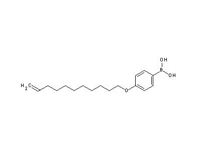 Chemical structure of (4-undec-10-enoxyphenyl)boronic acid