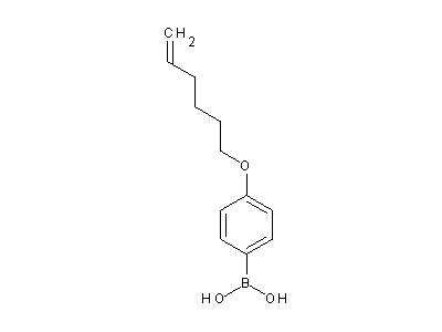 Chemical structure of 4-(hex-5-enyloxy)phenylboronic acid