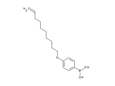 Chemical structure of 4-(dec-9-enyloxy)phenylboronic acid