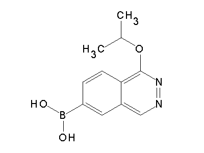 Chemical structure of 1-isopropoxyphthalazin-6-ylboronic acid